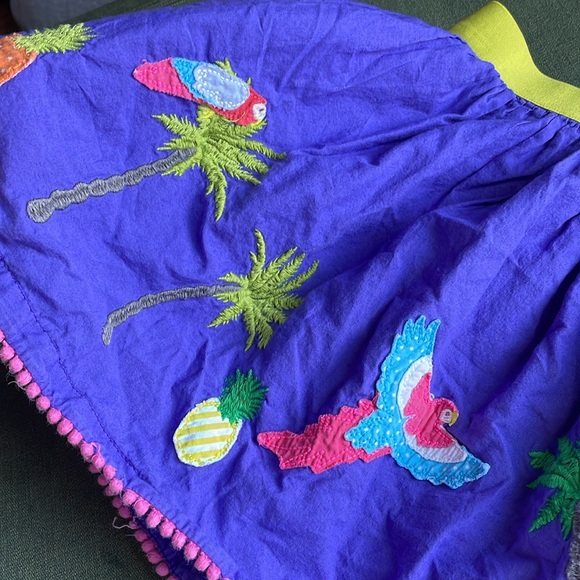 Mini Boden Bird/Parrot Applique Fun/Novelty Skirt 3-4 - Picture 3 of 9